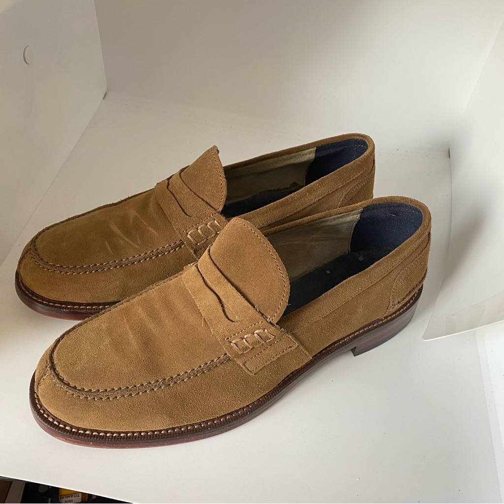Banana Republic Tan Suede Loafers